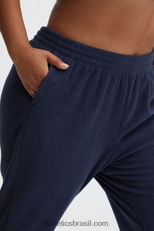 Fabletics safári/rosa do deserto 420HR184 calça de moletom de lã polar go-to mulheres