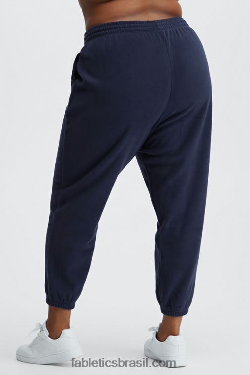 Fabletics safári/rosa do deserto 420HR184 calça de moletom de lã polar go-to mulheres