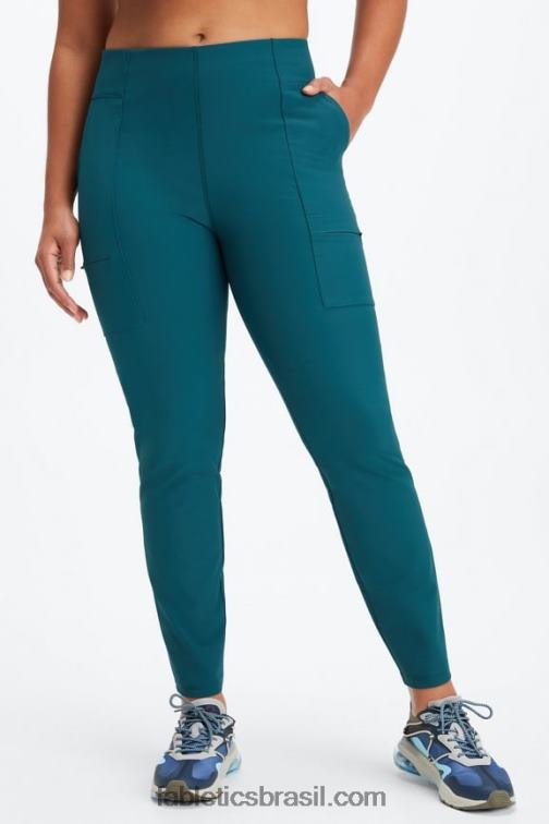 Fabletics surf azul/explosão de cereja 420HR116 calça cargo hibrida mulheres