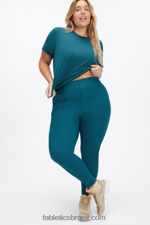 Fabletics tijolo/multi 420HR117 calça cargo hibrida mulheres