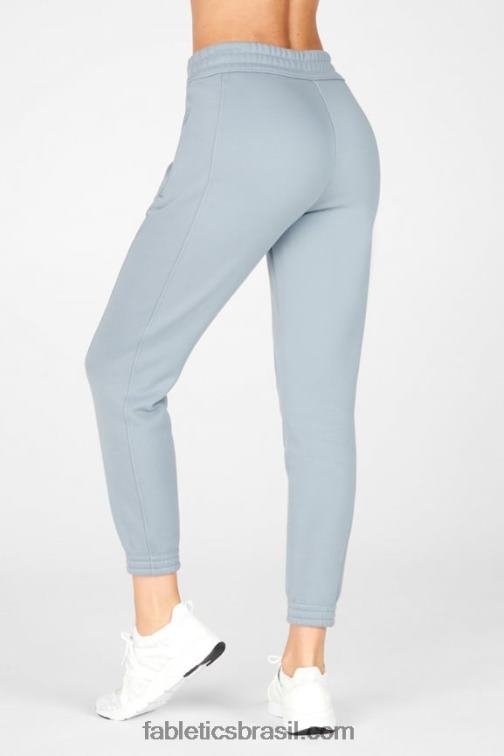 Fabletics verde ardósia/creme de limão 420HR203 calça de moletom slim amelia ii mulheres