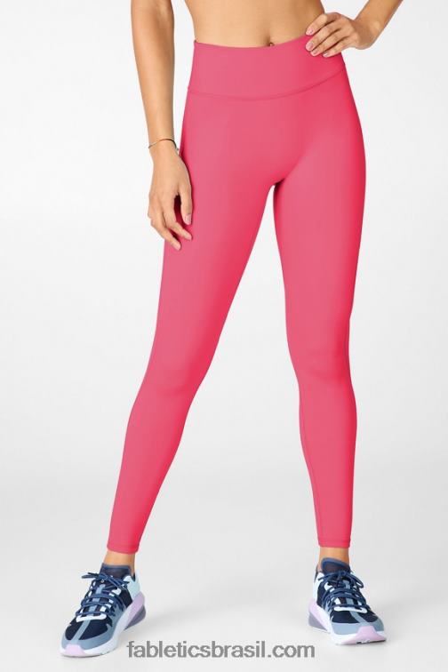 Fabletics Sorbet de framboesa 420HR1259 qualquer lugar motion365 legging cintura alta 86 mulheres