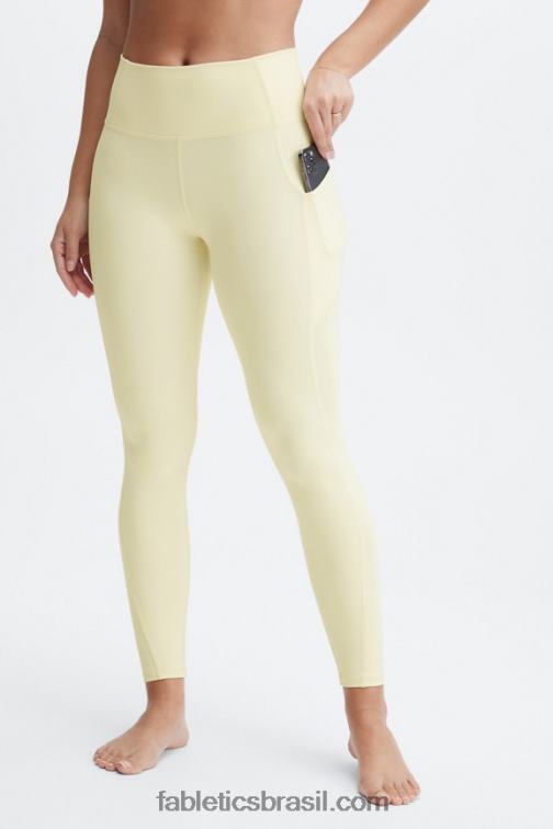 Fabletics Soro de leite coalhado 420HR911 legging cintura alta oasis pureluxe 70 mulheres