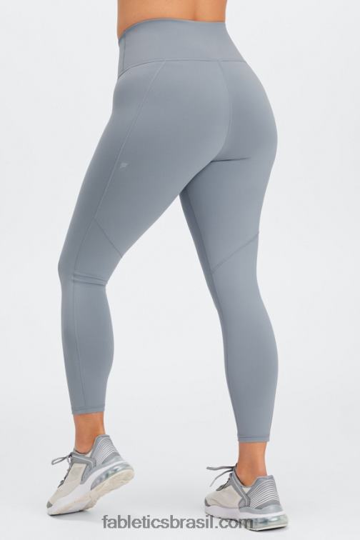 Fabletics ardósia azul/céu/meyer 420HR683 define powerhold cintura alta 7/8 legging 28 mulheres