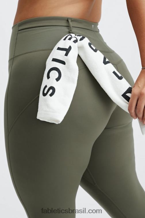 Fabletics ardósia verde 420HR1194 legging motion365 utilitária 7/8 mulheres