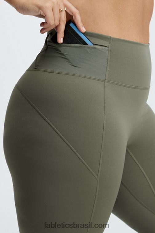 Fabletics ardósia verde 420HR1194 legging motion365 utilitária 7/8 mulheres
