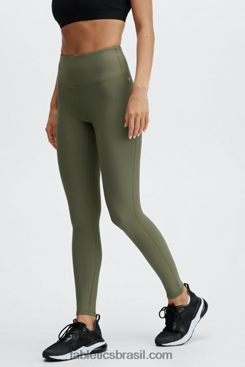 Fabletics ardósia verde 420HR1204 legging essencial de cintura alta therma-flex mulheres