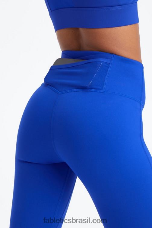 Fabletics azul clássico 420HR1106 trinity motion365 legging cintura alta 77 mulheres