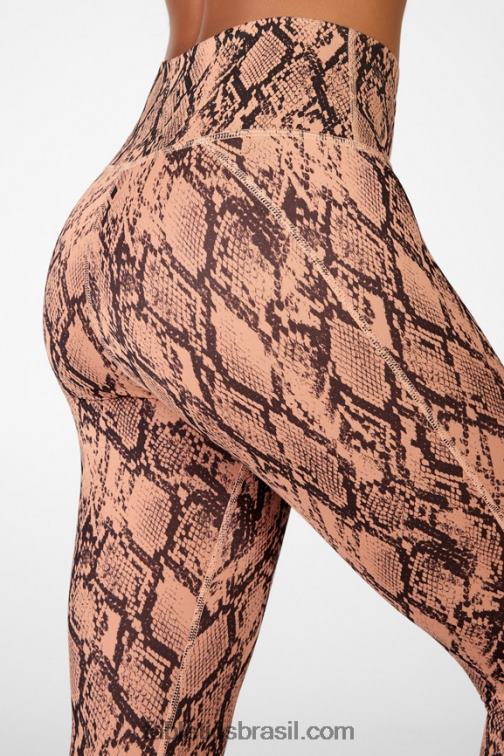 Fabletics baía enevoada/branco clássico 420HR710 define powerhold cintura alta 7/8 legging 33 mulheres