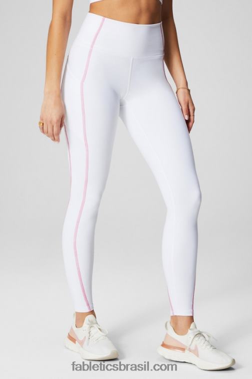 Fabletics bailarina clássica branca/brilhante 420HR901 legging cintura alta oasis pureluxe 68 mulheres