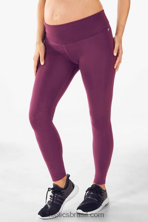 Fabletics berinjela escura 420HR1320 legging gestante cintura alta pureluxe mulheres