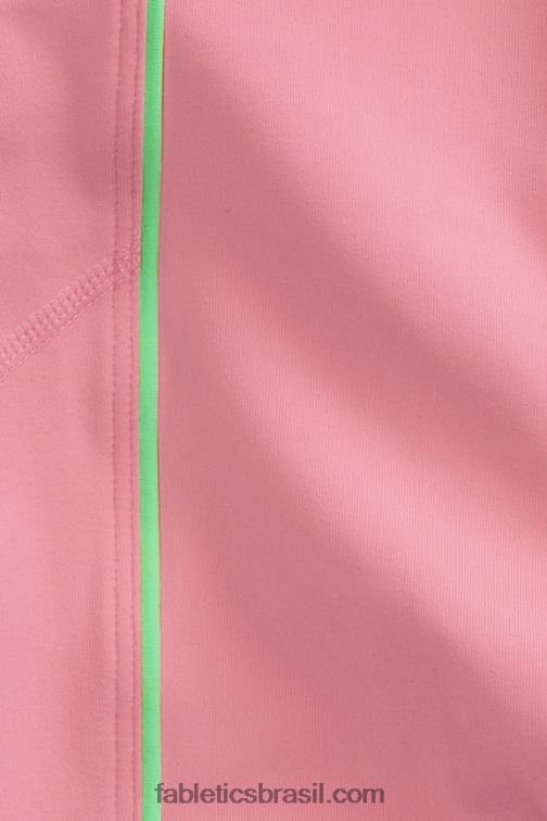 Fabletics blush rouge/limão açucarado 420HR874 legging cintura alta pureluxe ultra 7/8 64 mulheres