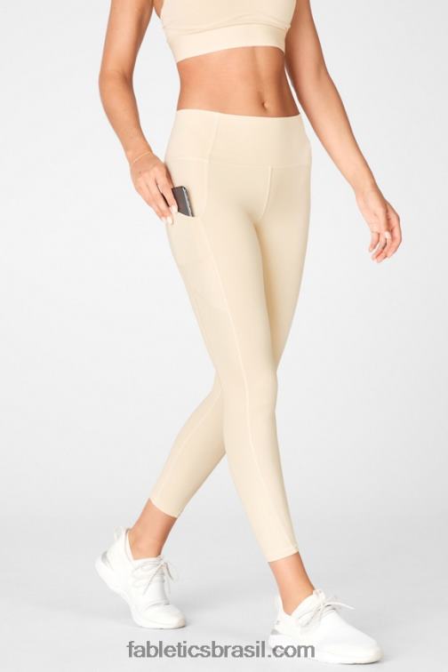 Fabletics bomba de creme 420HR827 legging oasis pureluxe cintura alta 7/8 56 mulheres