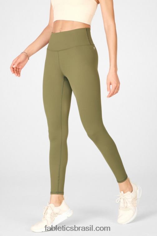 Fabletics bosque/agave/duna 420HR862 boost powerhold cintura alta 7/8 legging 62 mulheres