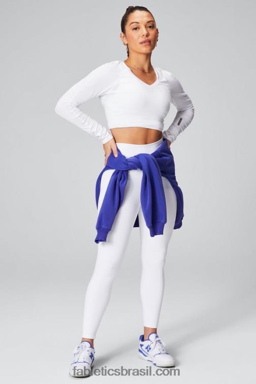 Fabletics branco clássico 420HR1012 definir legging powerhold ultra hw 7/8 mulheres
