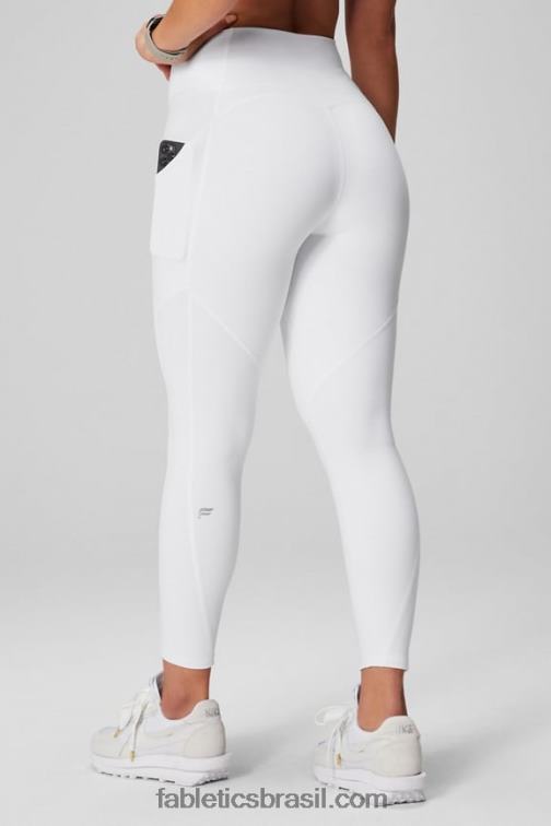 Fabletics branco clássico 420HR782 legging oasis pureluxe cintura alta 7/8 47 mulheres