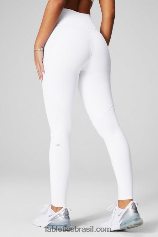 Fabletics branco clássico 420HR969 define legging cintura alta powerhold 73 mulheres