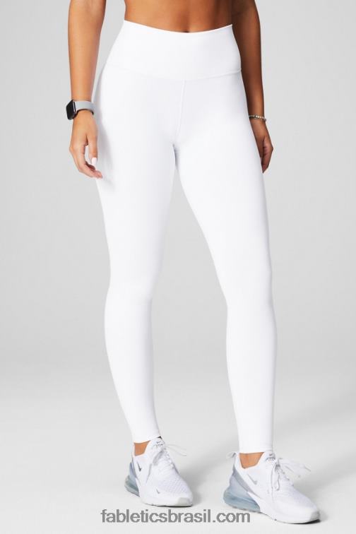 Fabletics branco clássico 420HR969 define legging cintura alta powerhold 73 mulheres