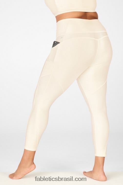 Fabletics brilho de creme de manteiga 420HR900 legging oasis pureluxe cintura alta brilho 7/8 mulheres