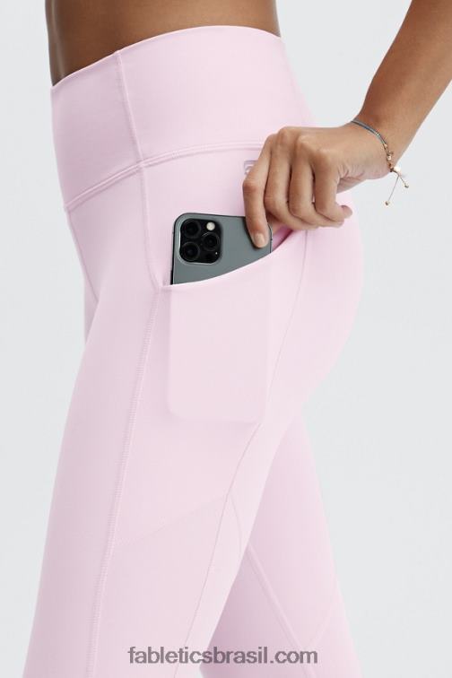 Fabletics brilho de lavanda 420HR820 legging oasis pureluxe cintura alta 7/8 55 mulheres