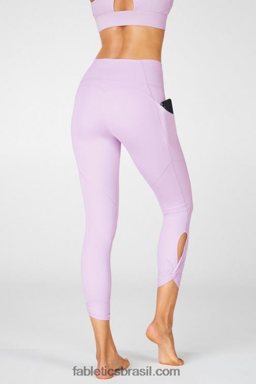 Fabletics céu roxo 420HR1150 legging cintura alta twist 7/8 oasis pureluxe mulheres