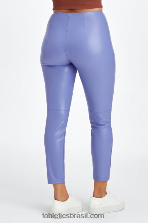 Fabletics campânula 420HR1128 legging cintura alta de couro vegano mulheres