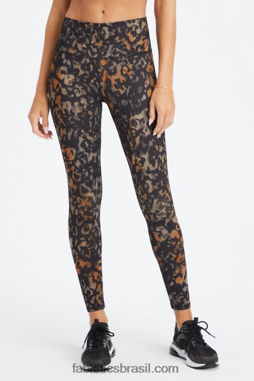 Fabletics camuflagem selvagem 420HR974 define legging cintura alta powerhold 74 mulheres