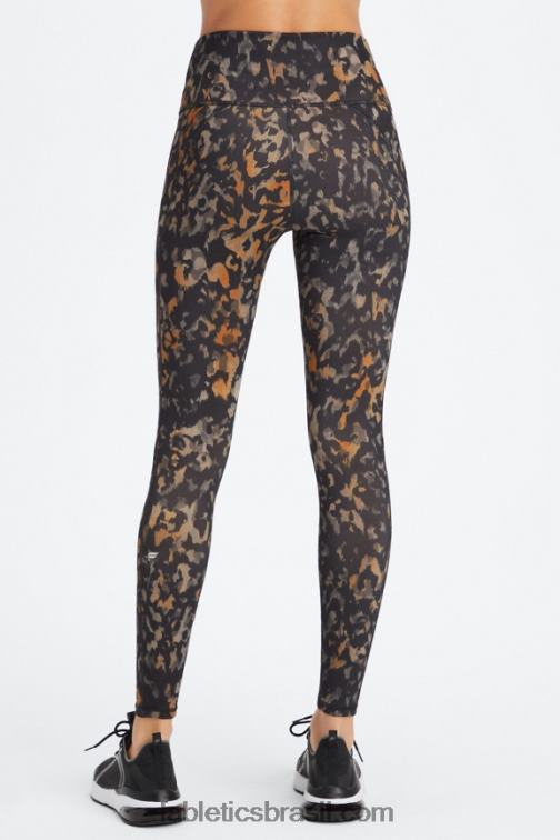 Fabletics camuflagem selvagem 420HR974 define legging cintura alta powerhold 74 mulheres