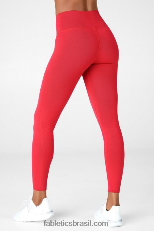 Fabletics caqui 420HR1248 legging cintura alta em malha esculpida mulheres