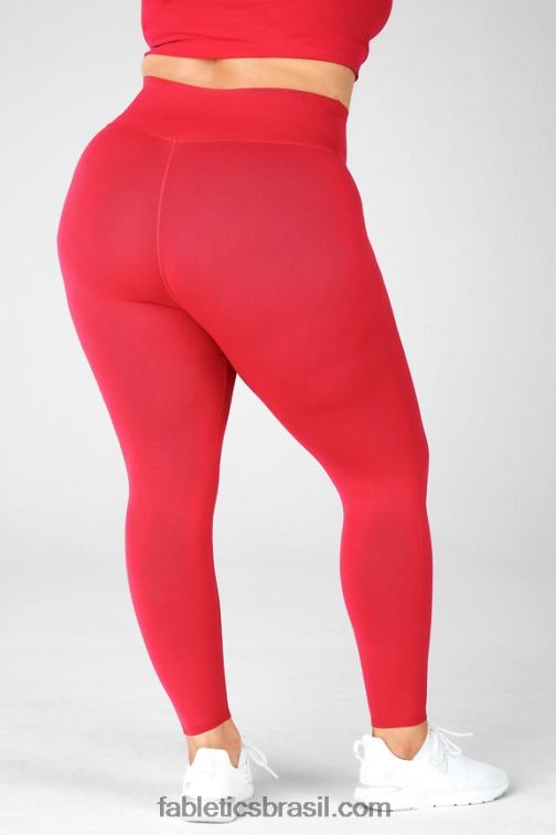 Fabletics caqui 420HR1249 legging cintura alta em malha esculpida mulheres