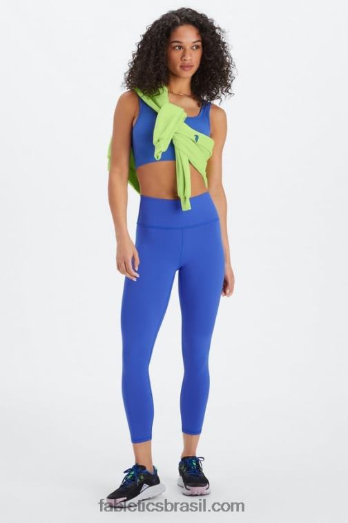 Fabletics cardeal/multi 420HR663 define powerhold cintura alta 7/8 legging 24 mulheres