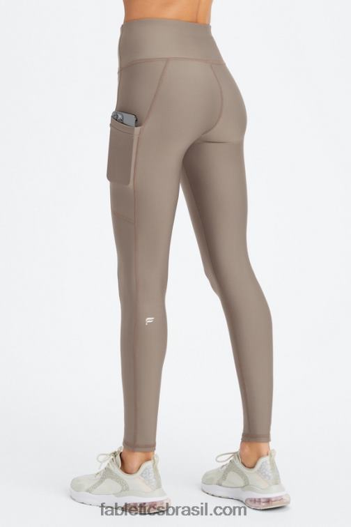 Fabletics casca de salgueiro 420HR1034 Legging cintura alta com bolso therma-flex mulheres