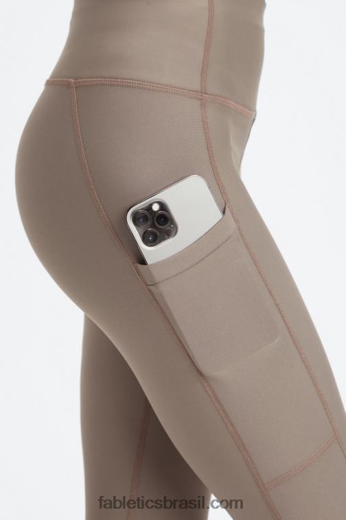 Fabletics casca de salgueiro 420HR1034 Legging cintura alta com bolso therma-flex mulheres