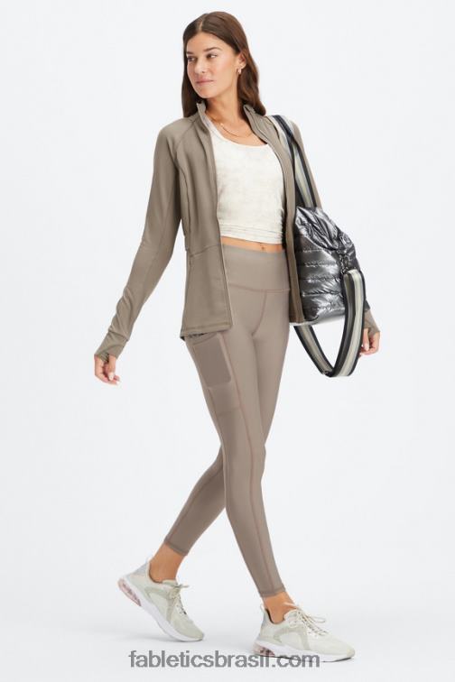 Fabletics casca de salgueiro 420HR1034 Legging cintura alta com bolso therma-flex mulheres