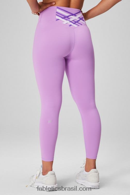 Fabletics caverna de cristal/lilás sussurro/sebo roxo 420HR1196 boost powerhold cintura alta 7/8 legging 84 mulheres