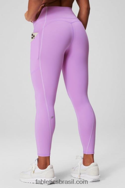 Fabletics caverna de cristal/sussurro lilás 420HR783 legging oasis pureluxe cintura alta 7/8 48 mulheres