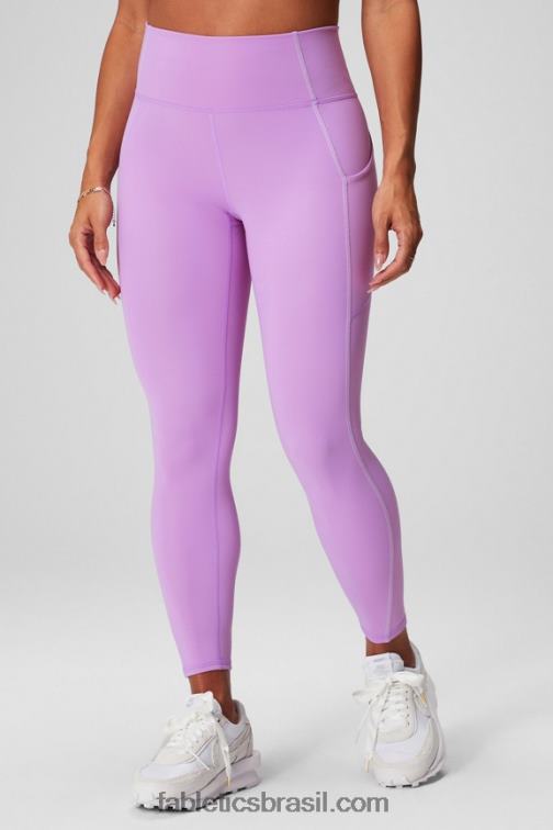 Fabletics caverna de cristal/sussurro lilás 420HR783 legging oasis pureluxe cintura alta 7/8 48 mulheres