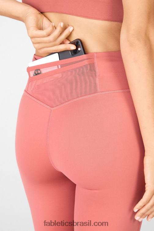 Fabletics cedro empoeirado 420HR1121 trinity motion365 legging cintura alta 80 mulheres