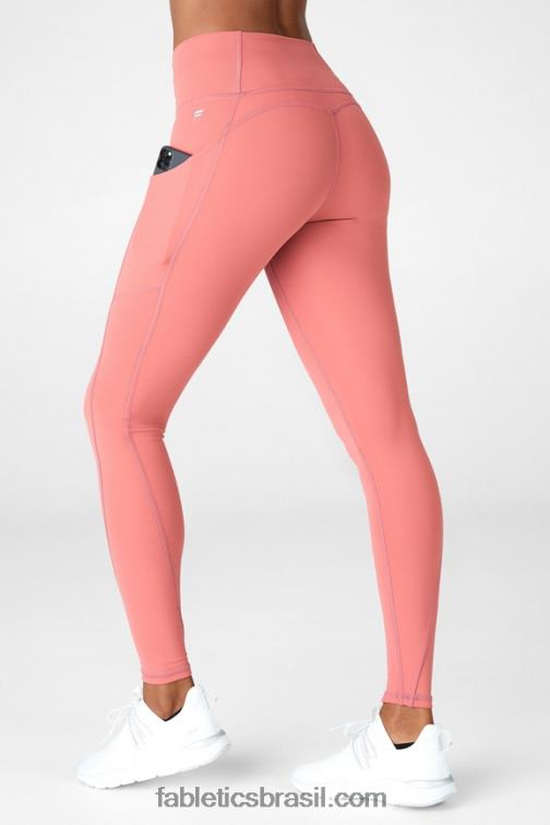 Fabletics cedro empoeirado 420HR922 legging cintura alta oasis pureluxe 72 mulheres