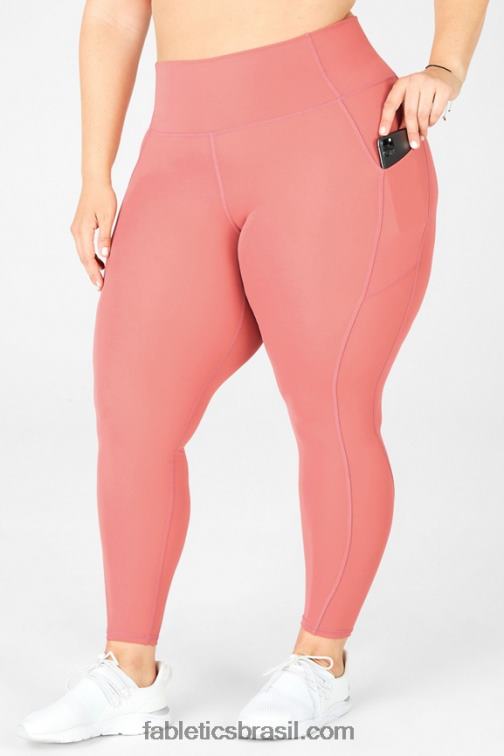 Fabletics cedro empoeirado 420HR923 legging cintura alta oasis pureluxe 72 mulheres