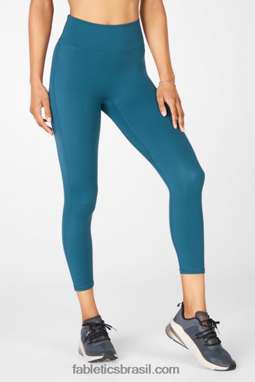 Fabletics cerceta da meia-noite 420HR1284 Em qualquer lugar motion365 capri cintura alta mulheres