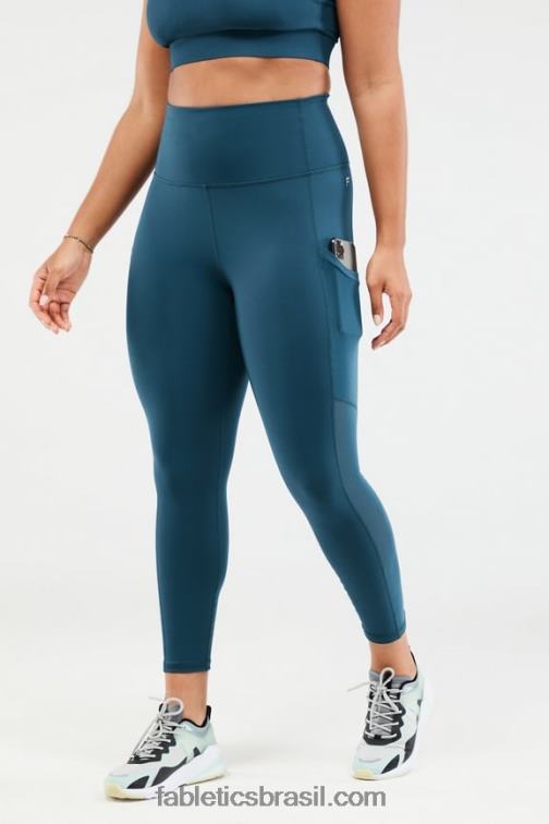 Fabletics cerceta da meia-noite 420HR1289 legging powerhold ultra hw 7/8 em movimento mulheres
