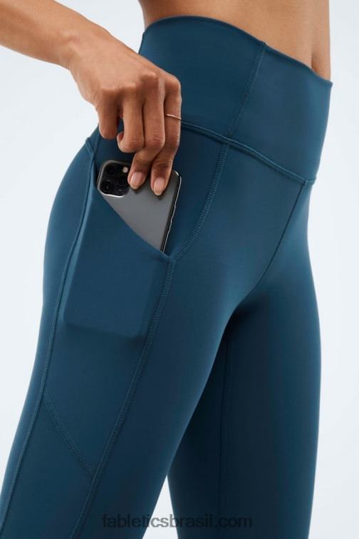 Fabletics cerceta da meia-noite 420HR915 legging cintura alta oasis pureluxe 71 mulheres