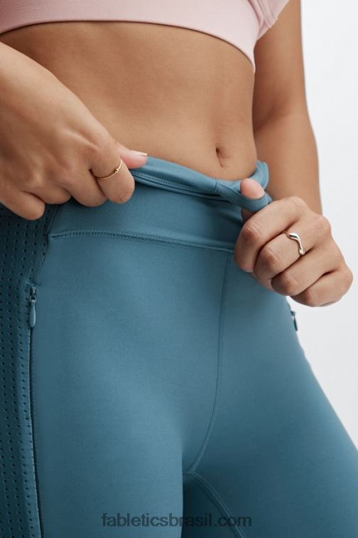 Fabletics cerceta real 420HR1227 cintura alta motion365 run 7/8 mulheres