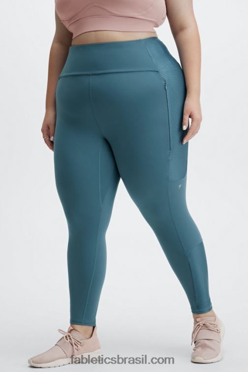 Fabletics cerceta real 420HR1228 cintura alta motion365 run 7/8 mulheres