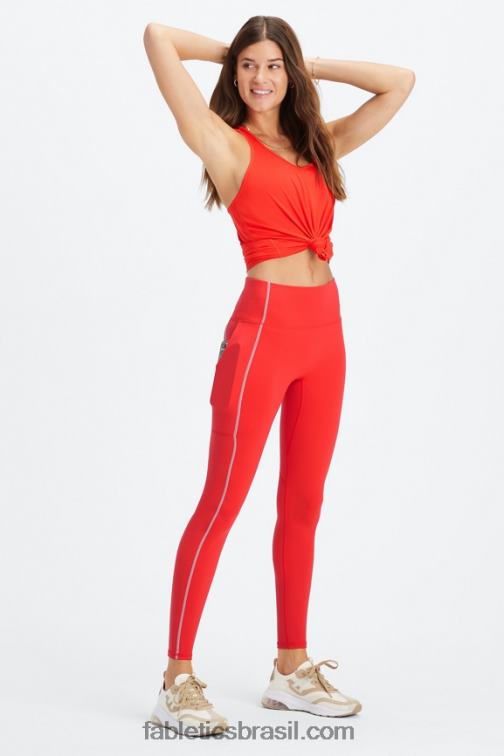 Fabletics cereja elétrico/cinza mineral 420HR1273 legging utilitária trinity motion365 hw mulheres