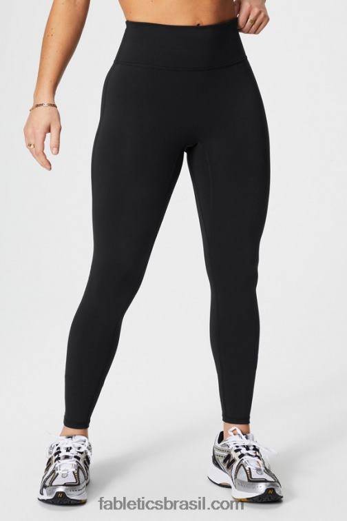 Fabletics chita preta/ondulada 420HR954 trinity motion365+ legging cintura alta mulheres