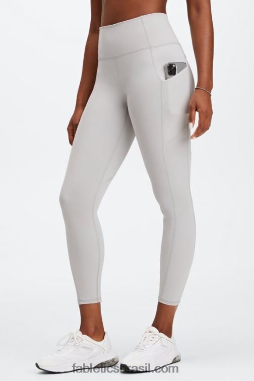 Fabletics cinza mineral 420HR805 legging oasis pureluxe cintura alta 7/8 52 mulheres