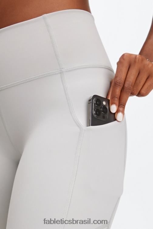 Fabletics cinza mineral 420HR805 legging oasis pureluxe cintura alta 7/8 52 mulheres