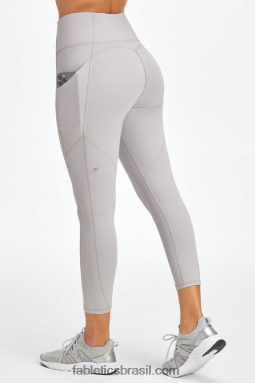 Fabletics cinza mineral 420HR960 capri cintura alta oasis pureluxe mulheres